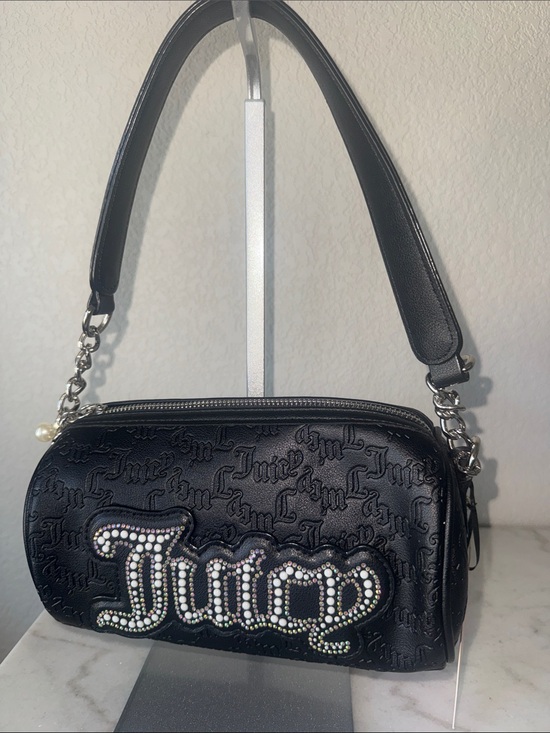 Juicy Couture Handbags - Juicy Couture String of Pearls Roll Bag / Barrel Bag-NWT!! 🖤✨